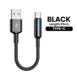 Кабель 25 см USB to Type C