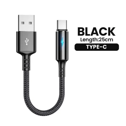 Кабель 25 см USB to Type C